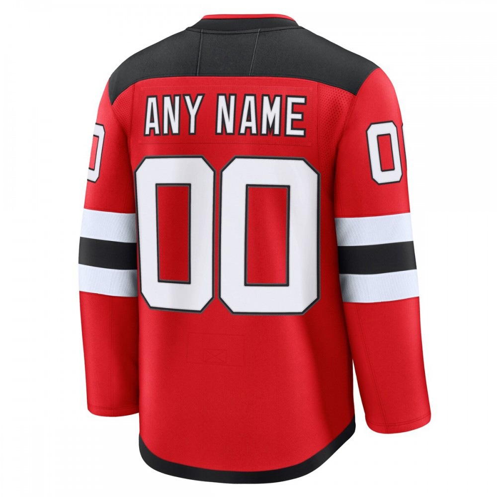 New Jersey Devils Home Premium Custom Jersey - Red-Pro Kit Vault | Brand New 26/27 Sports Jerseys